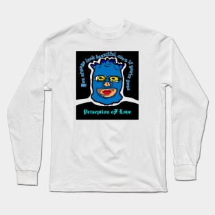 Blue Balaclava Mask With Quote Long Sleeve T-Shirt